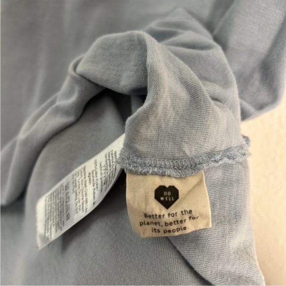 Madewell Women’s Med Blue T-Shirt It Comes In Waves 100% Cotton Short Sleeves - Picture 11 of 11